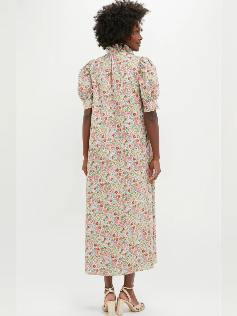 Tuckernuck Hyacinth House Red Floral Ruffle Collar Louisa Maxi Dress Large - Picture 5 of 16